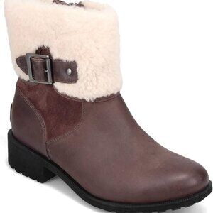 Ugg Elings Waterproof Leather Boot El Cap Brown Size 5 NWOB